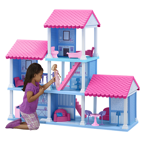 Plastic doll hot sale house