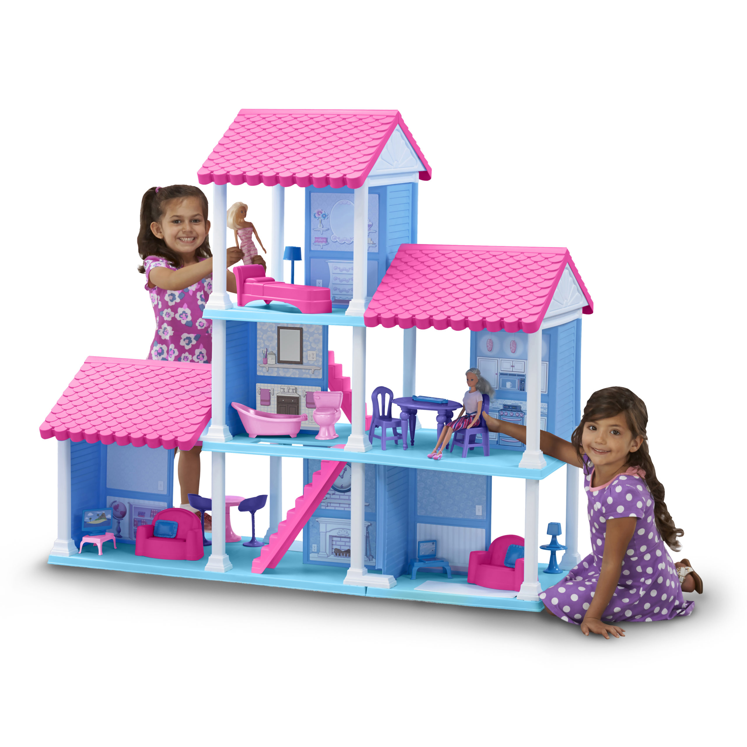 Plastic doll houses for on sale sale