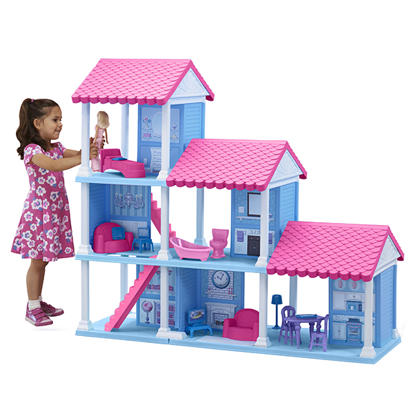 Large on sale plastic dollhouse